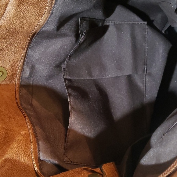 Scarleton Brown Vegan Leather Shoulder/Crossbody Bag - Picture 6 of 9